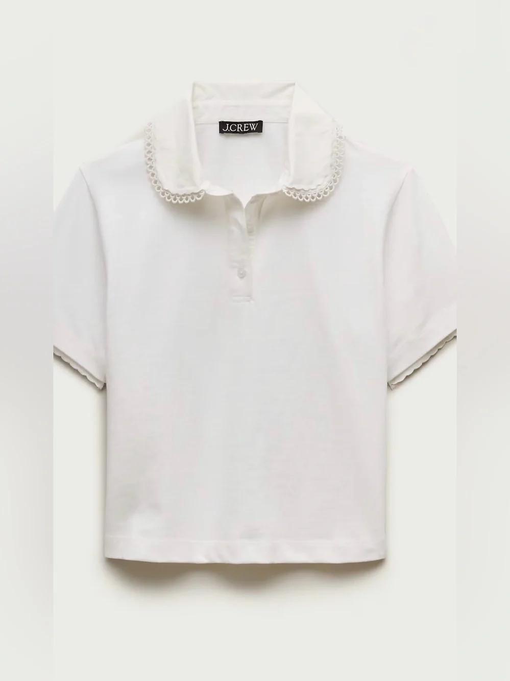 J. Crew Eyelet-collar polo shirt in mariner cotton , size S
